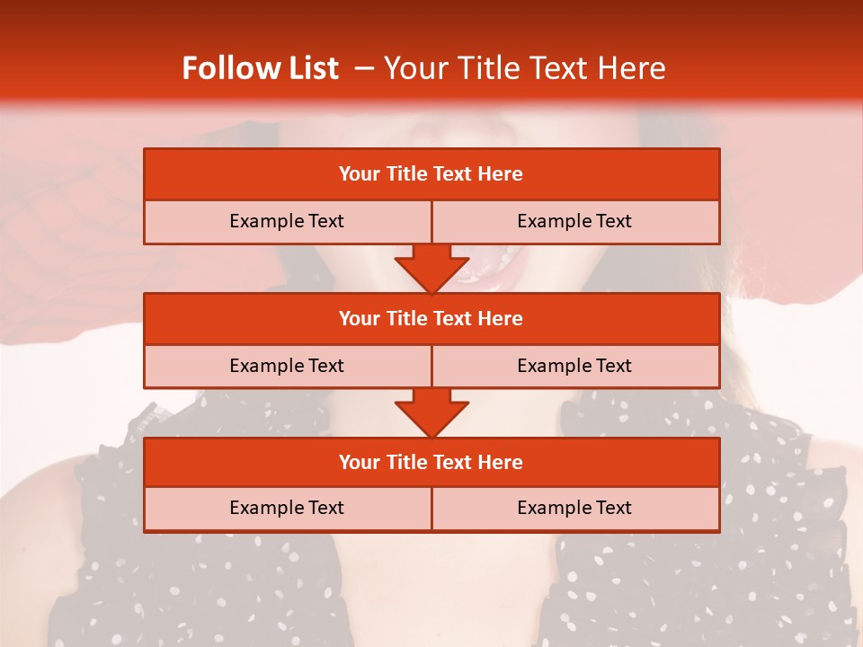 Health Model Red PowerPoint Template