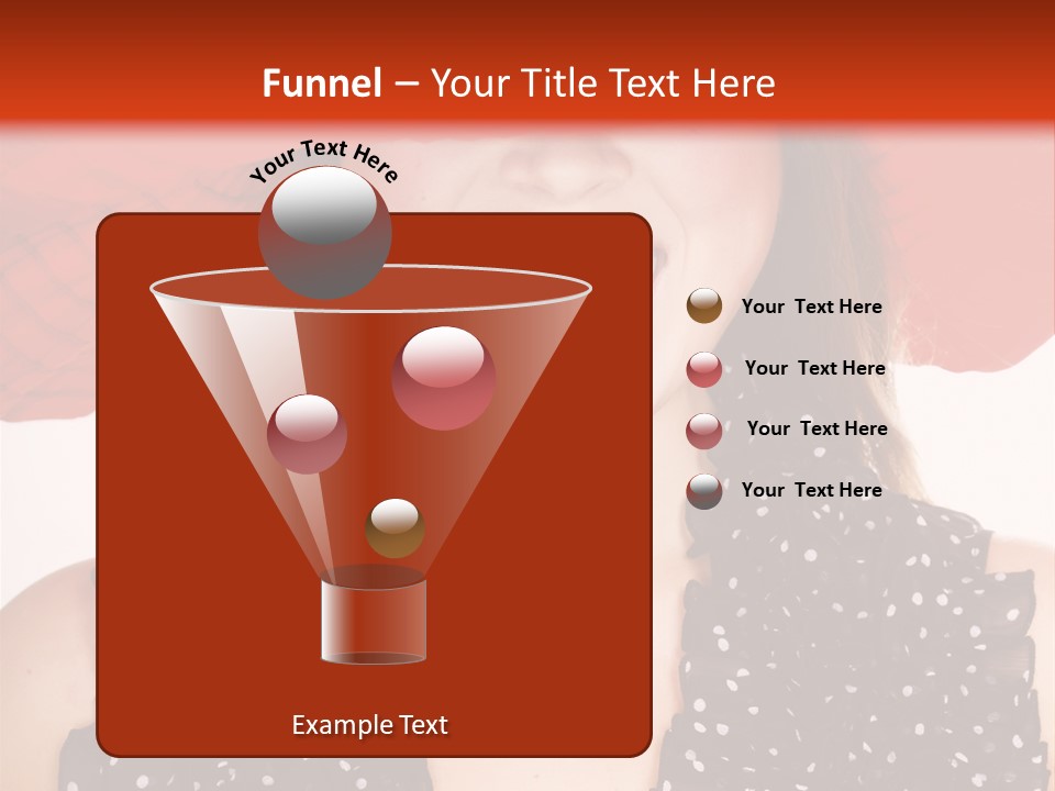 Health Model Red PowerPoint Template