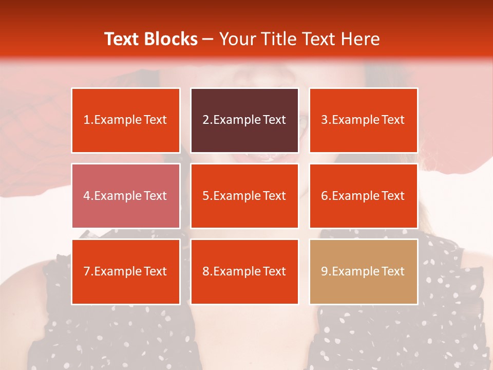Health Model Red PowerPoint Template