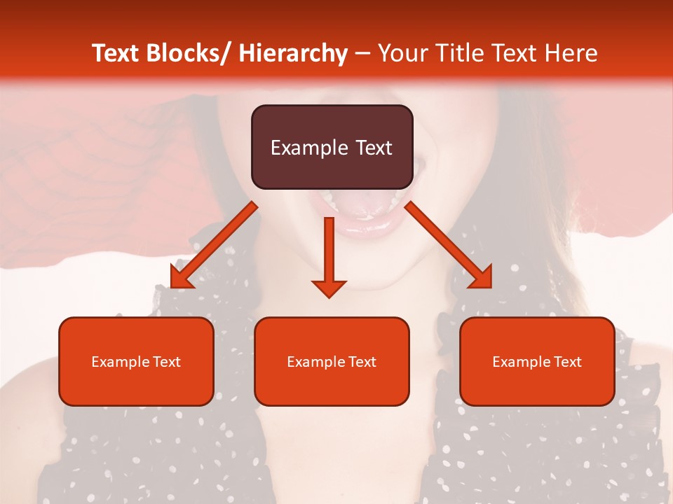 Health Model Red PowerPoint Template