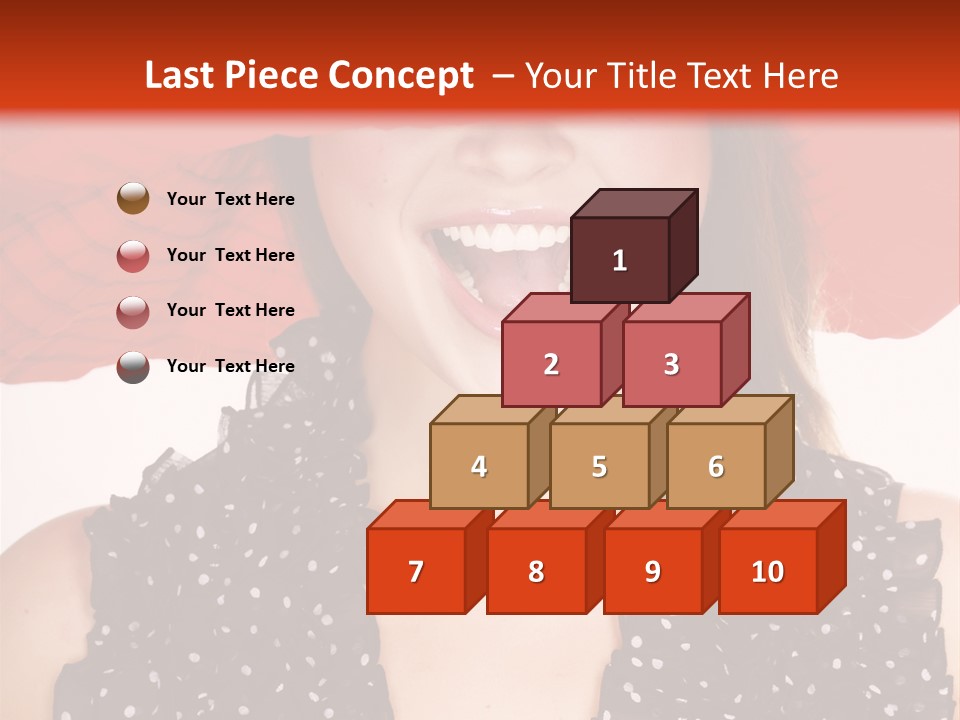 Health Model Red PowerPoint Template