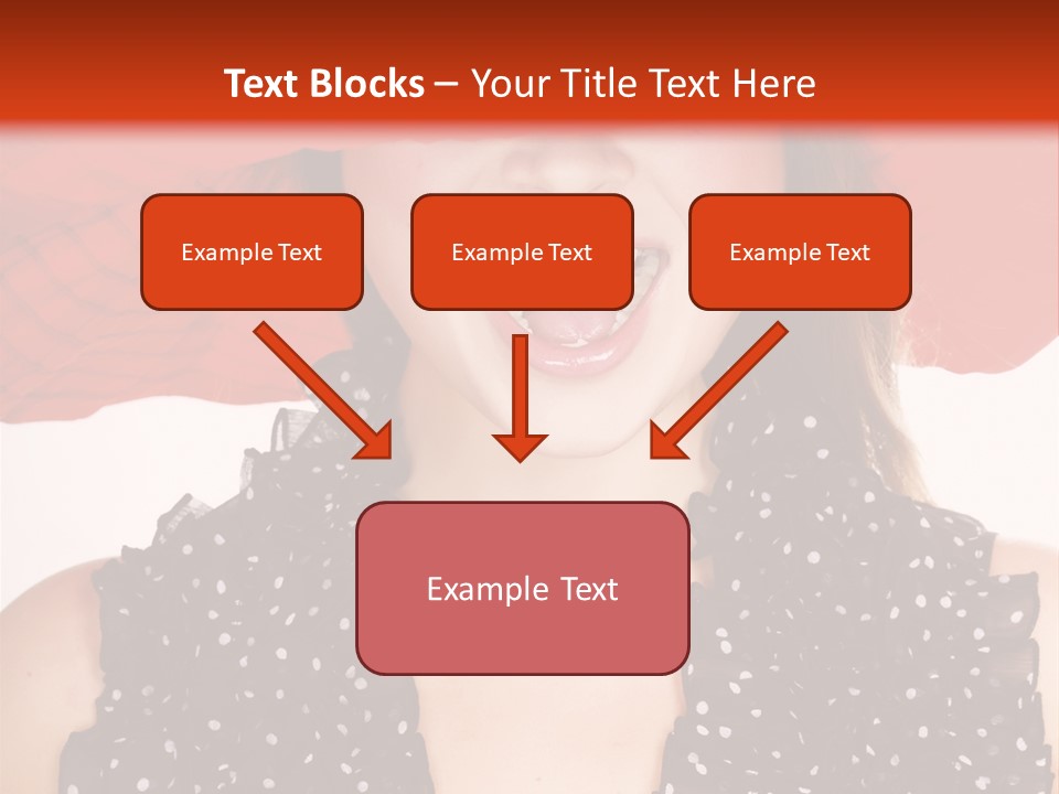 Health Model Red PowerPoint Template