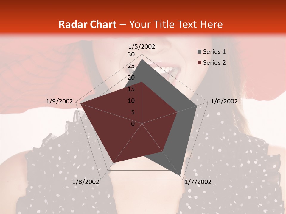 Health Model Red PowerPoint Template