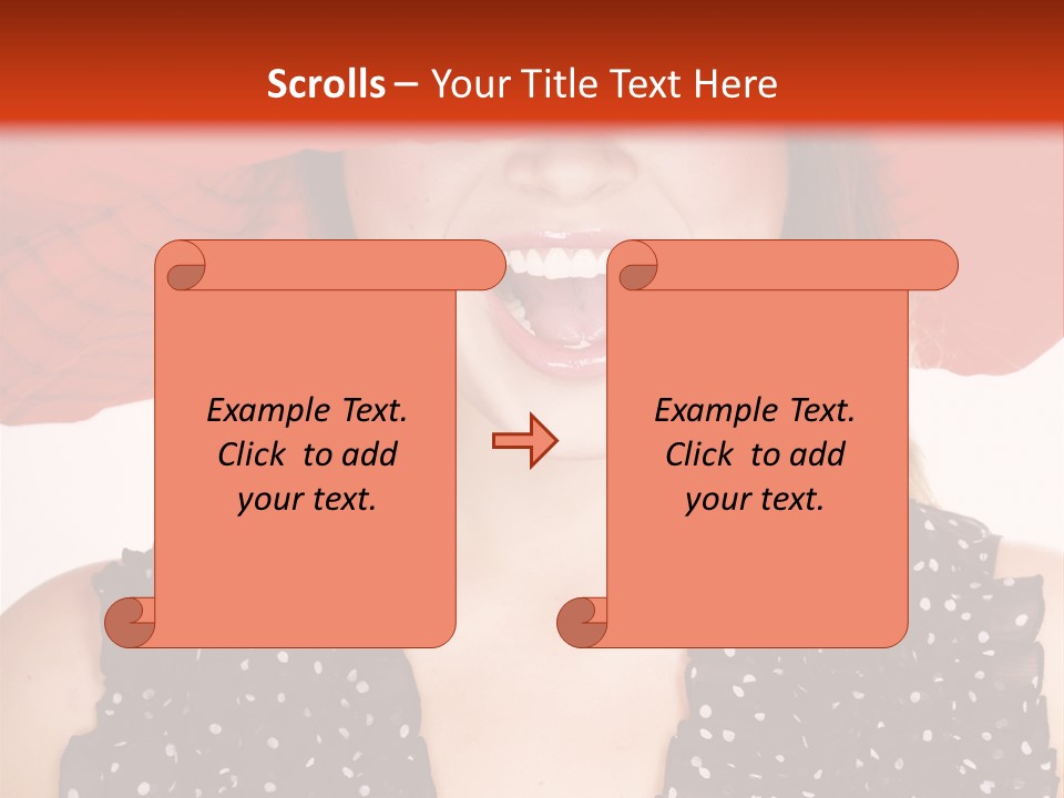 Health Model Red PowerPoint Template