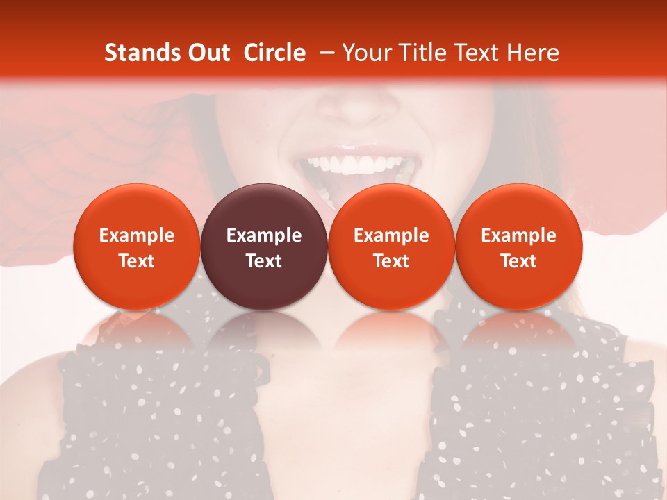 Health Model Red PowerPoint Template
