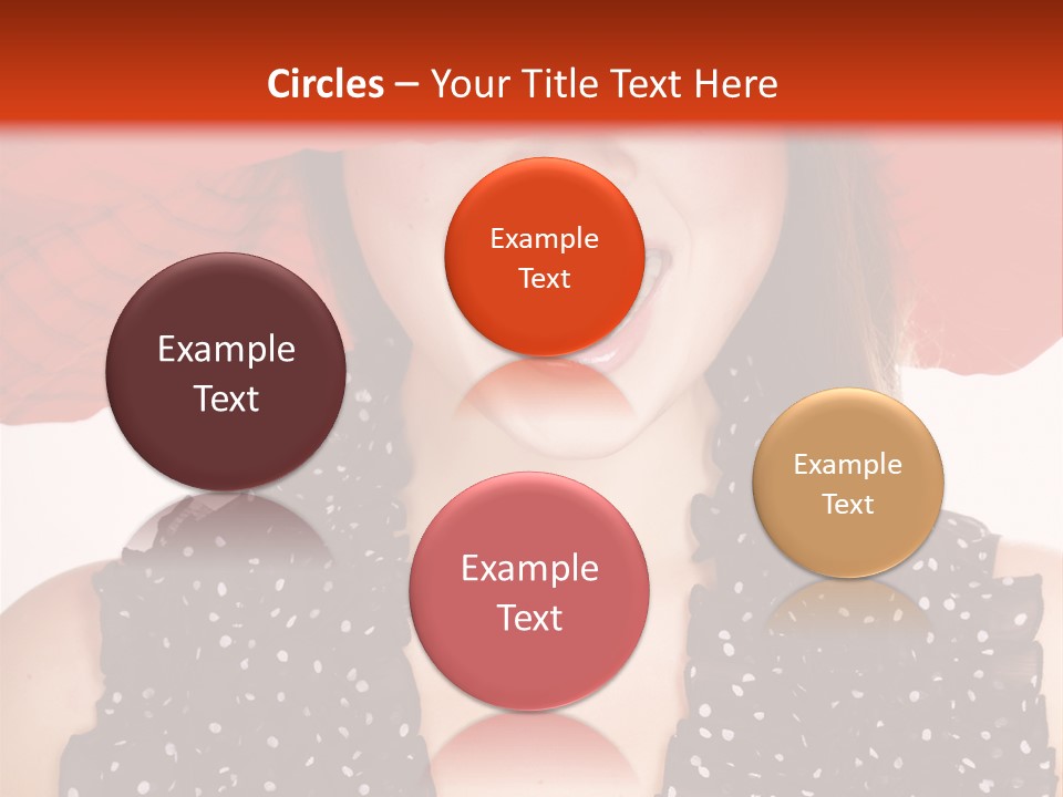 Health Model Red PowerPoint Template