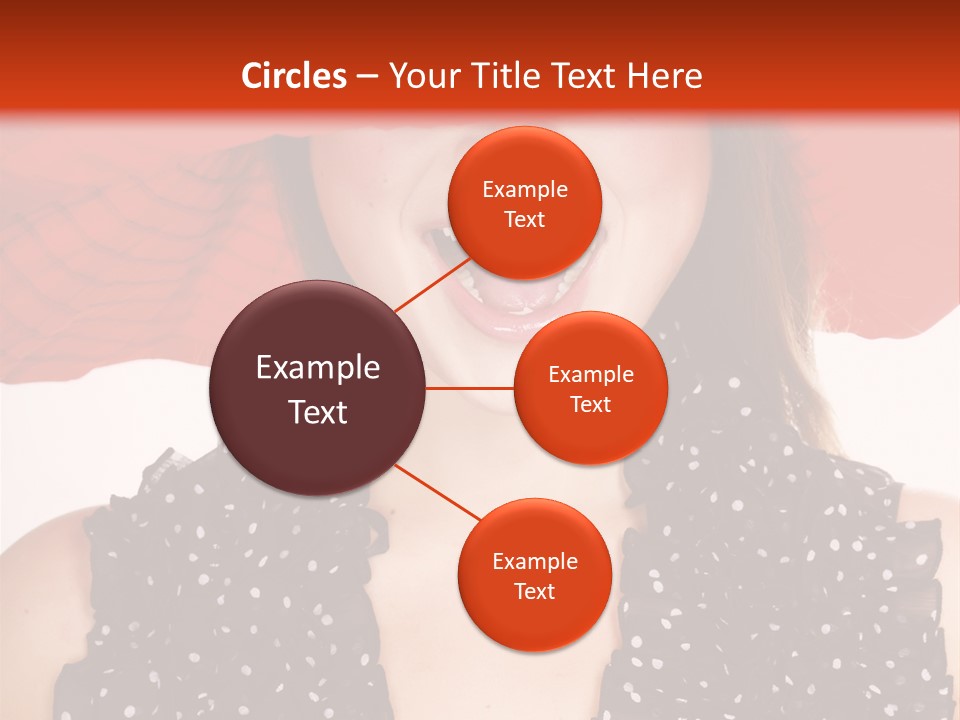 Health Model Red PowerPoint Template
