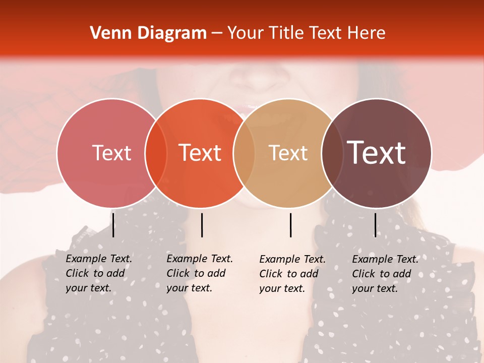 Health Model Red PowerPoint Template