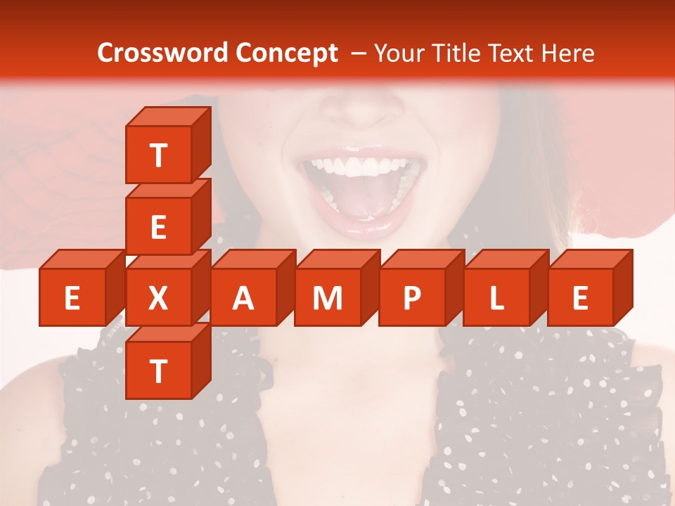 Health Model Red PowerPoint Template