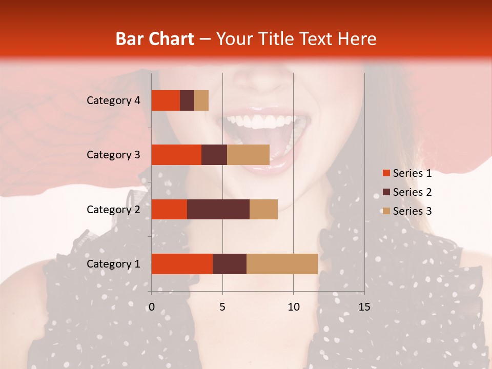 Health Model Red PowerPoint Template