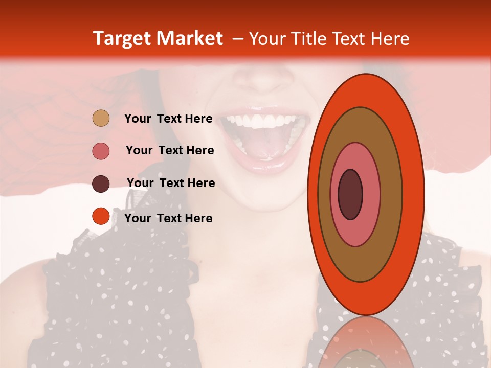 Health Model Red PowerPoint Template