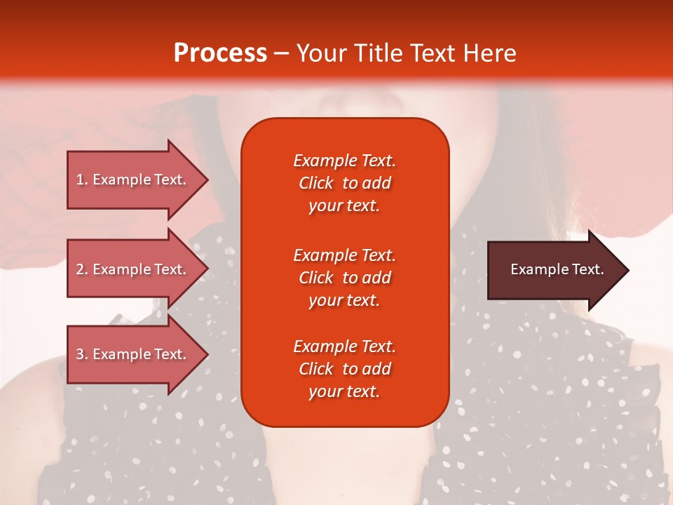 Health Model Red PowerPoint Template