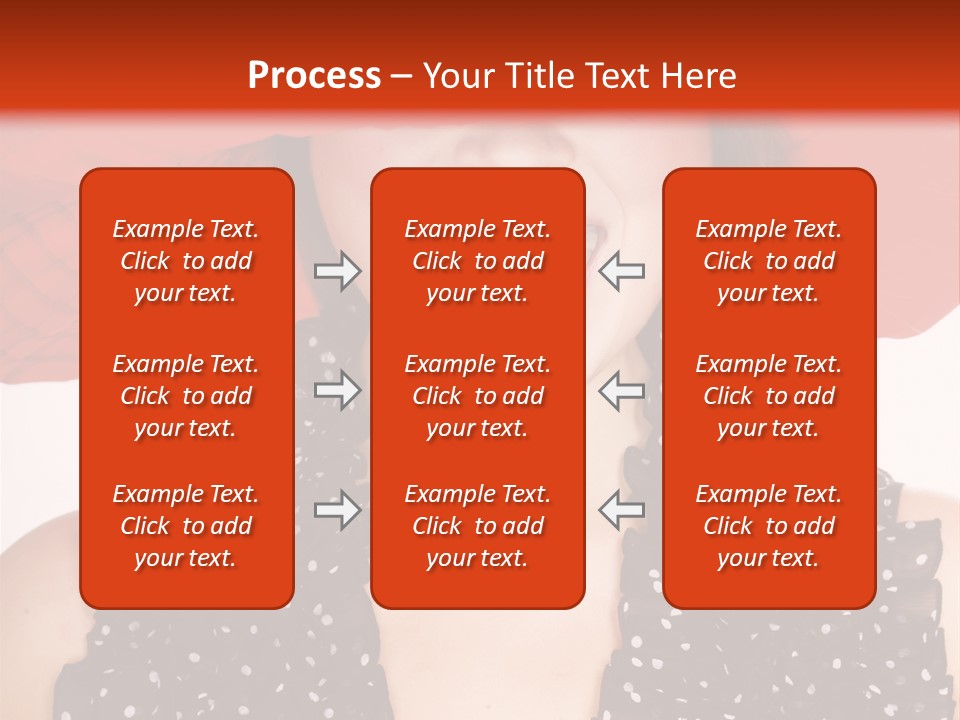 Health Model Red PowerPoint Template