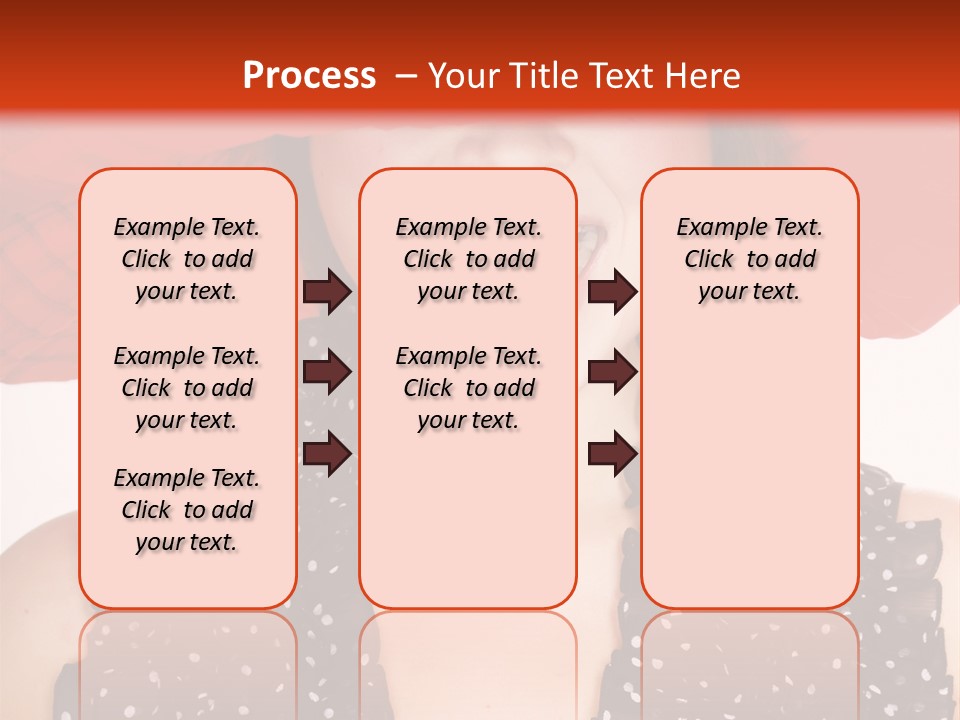 Health Model Red PowerPoint Template