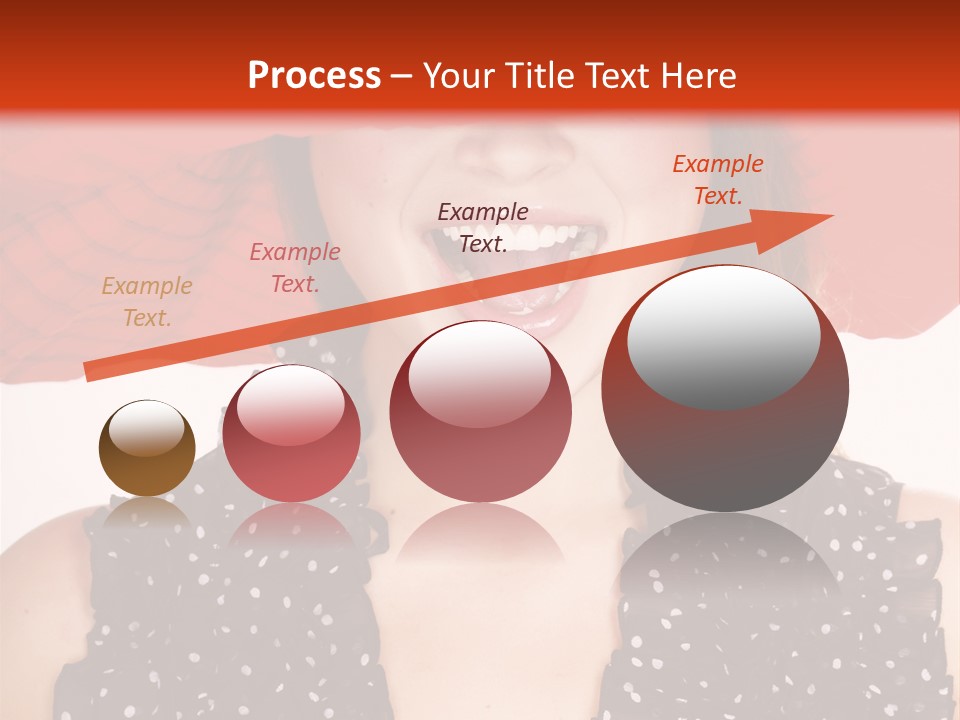 Health Model Red PowerPoint Template
