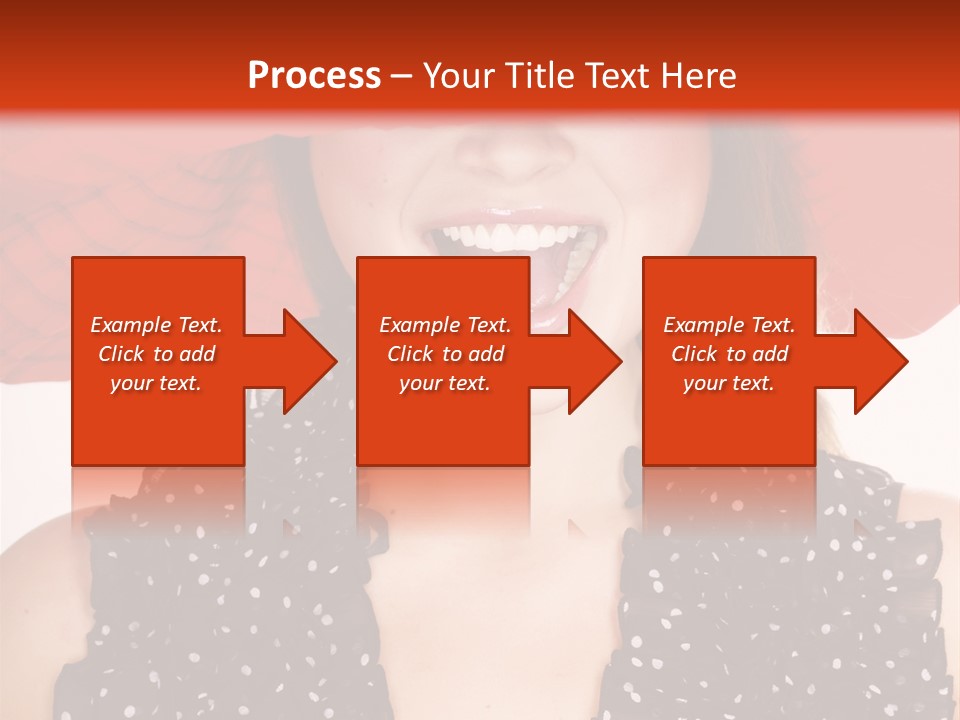 Health Model Red PowerPoint Template