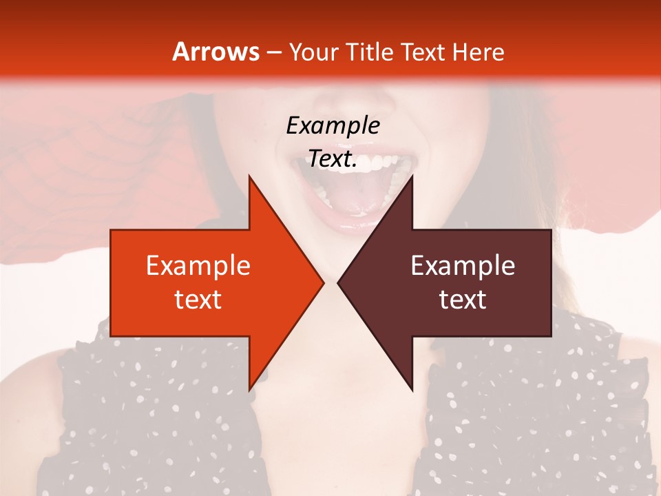 Health Model Red PowerPoint Template