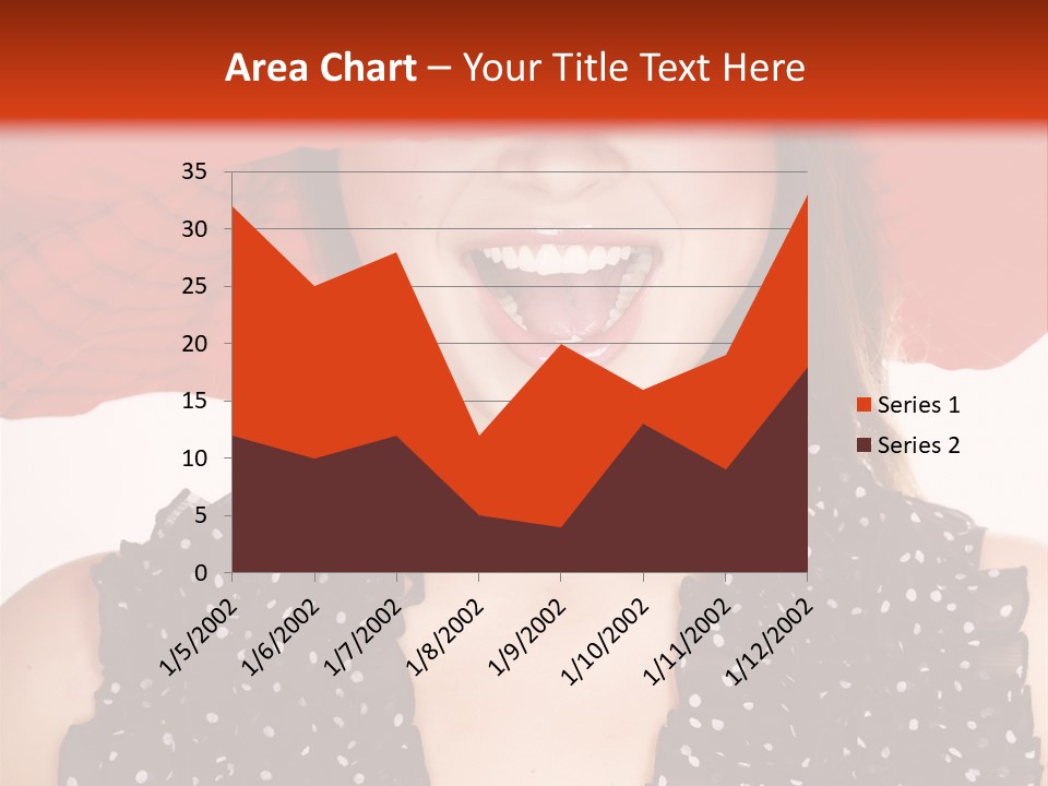 Health Model Red PowerPoint Template