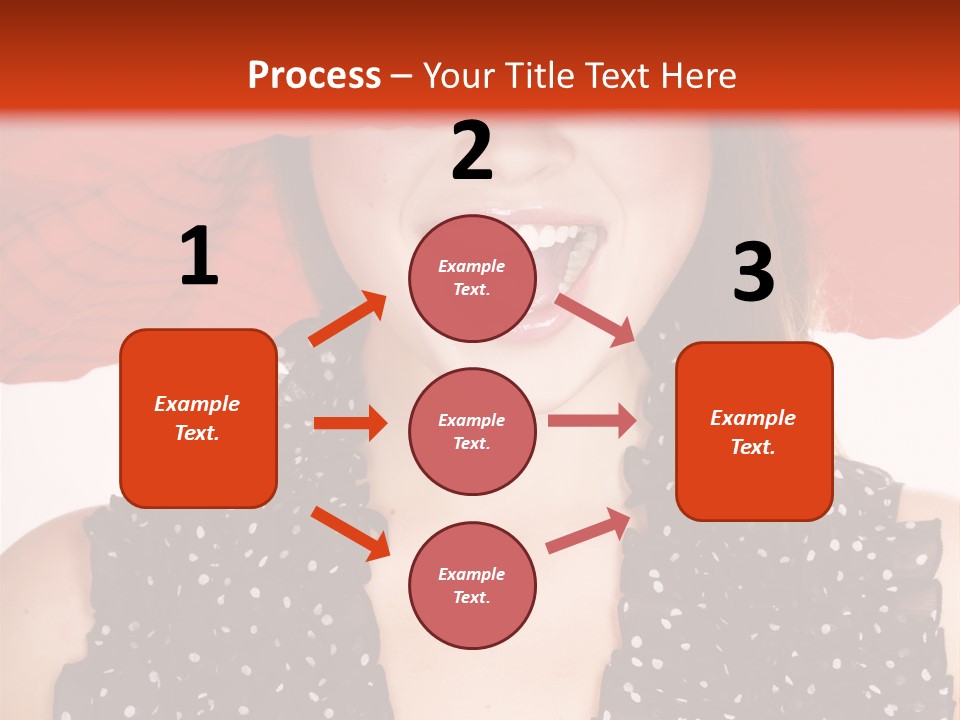 Health Model Red PowerPoint Template
