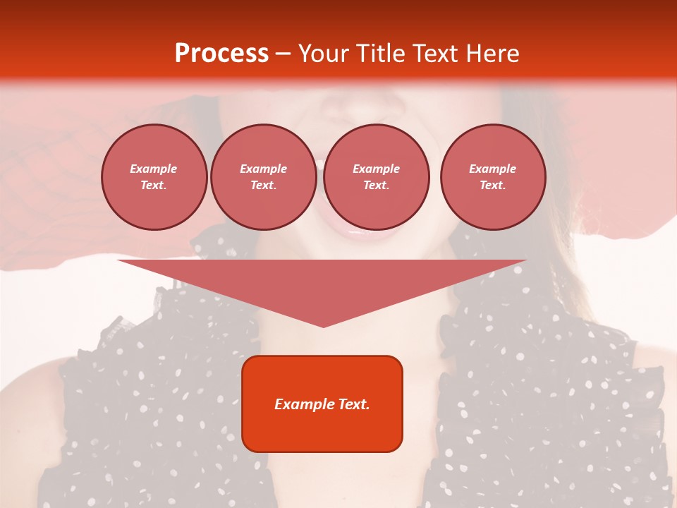 Health Model Red PowerPoint Template