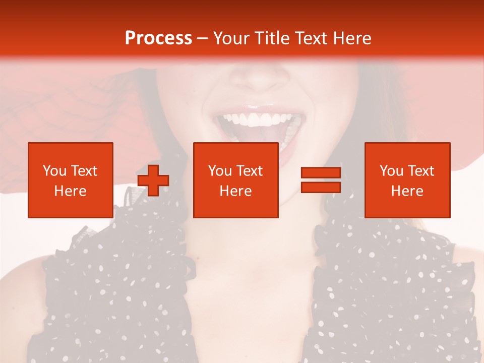 Health Model Red PowerPoint Template