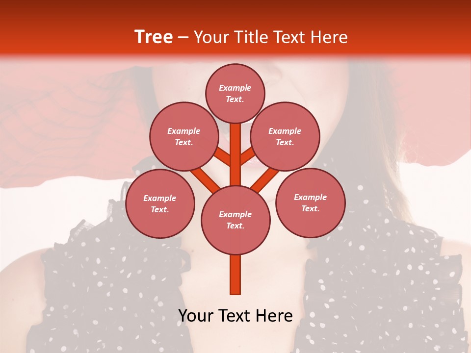 Health Model Red PowerPoint Template
