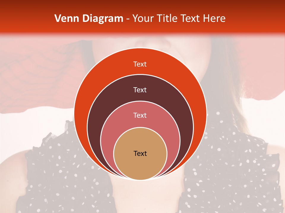 Health Model Red PowerPoint Template