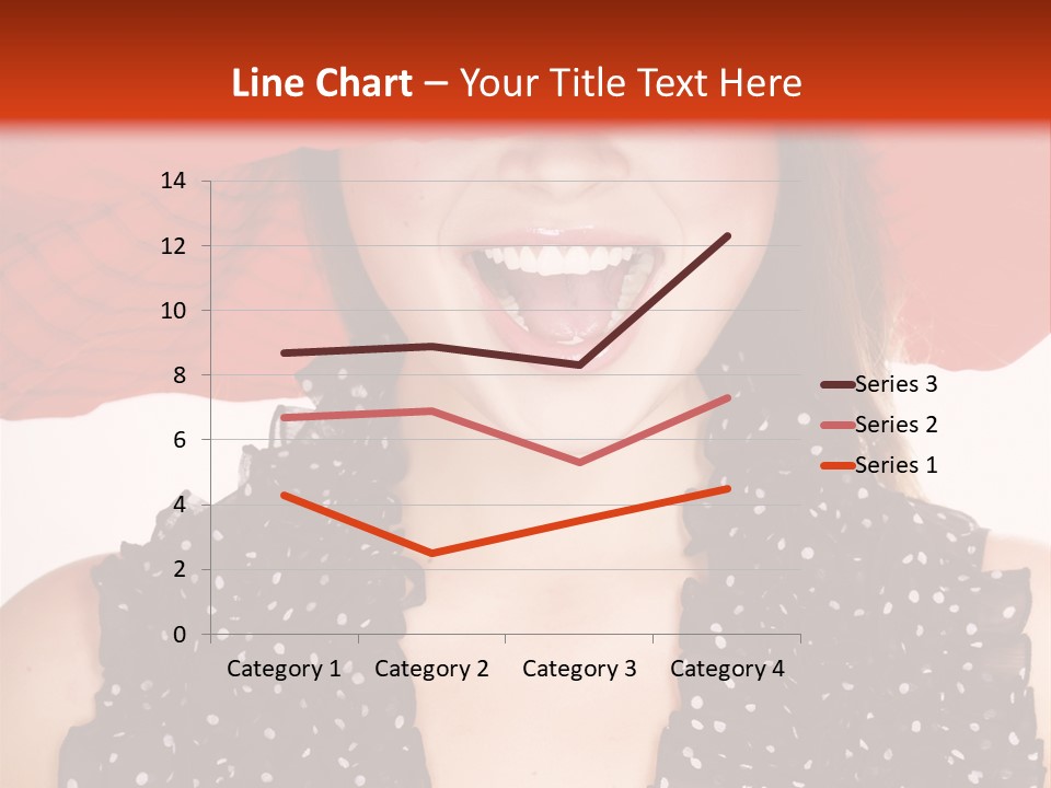 Health Model Red PowerPoint Template