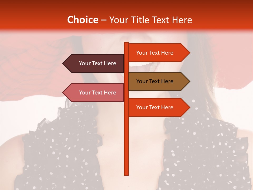 Health Model Red PowerPoint Template