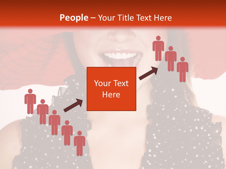 Health Model Red PowerPoint Template