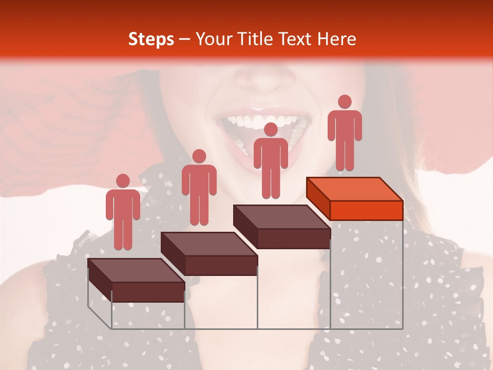 Health Model Red PowerPoint Template