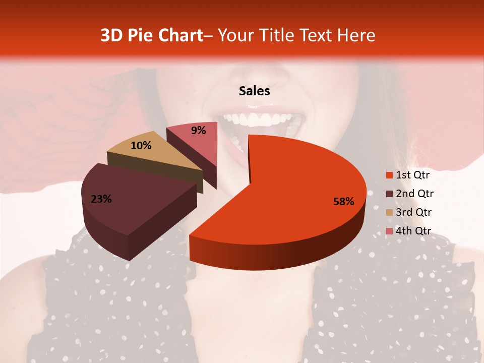 Health Model Red PowerPoint Template