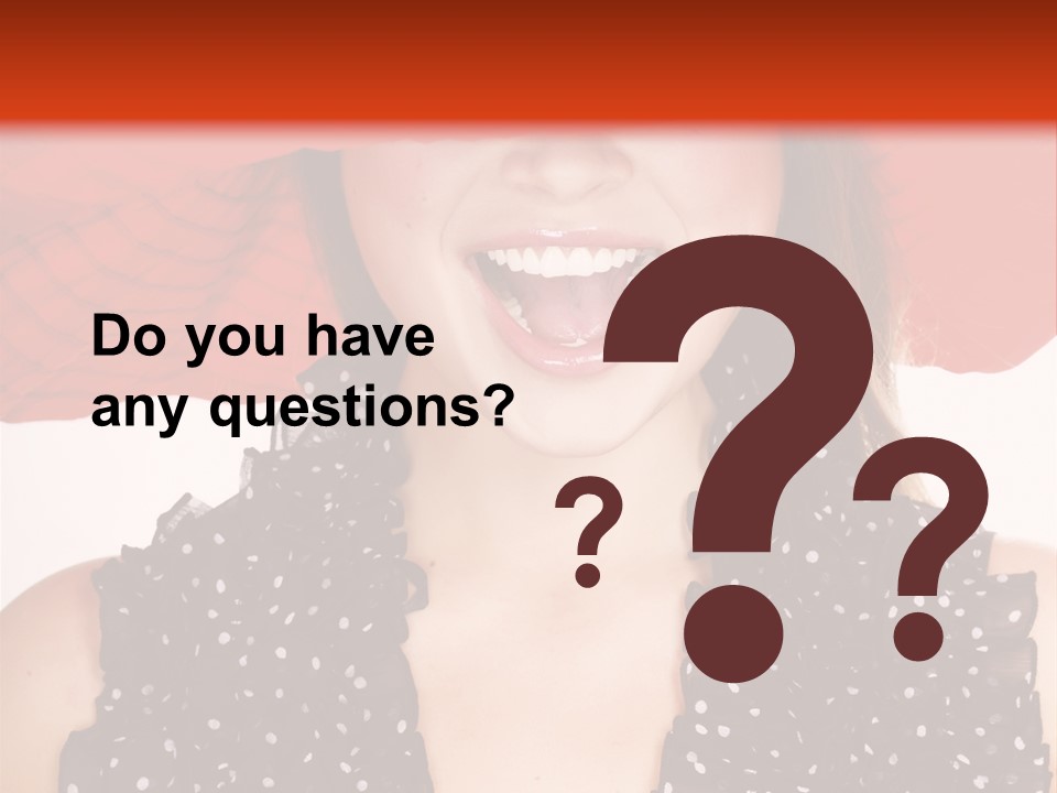 Health Model Red PowerPoint Template