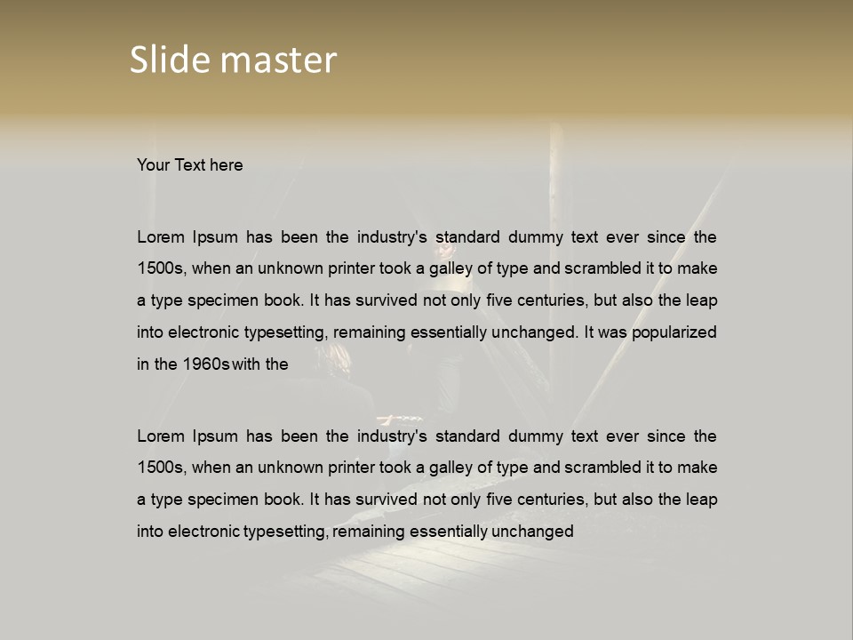 Pretty Playing Roof PowerPoint Template