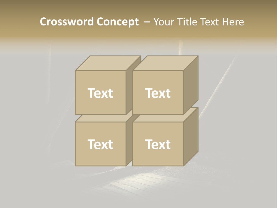 Pretty Playing Roof PowerPoint Template