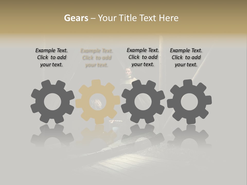 Pretty Playing Roof PowerPoint Template