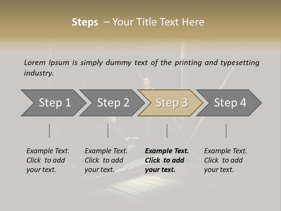 Pretty Playing Roof PowerPoint Template