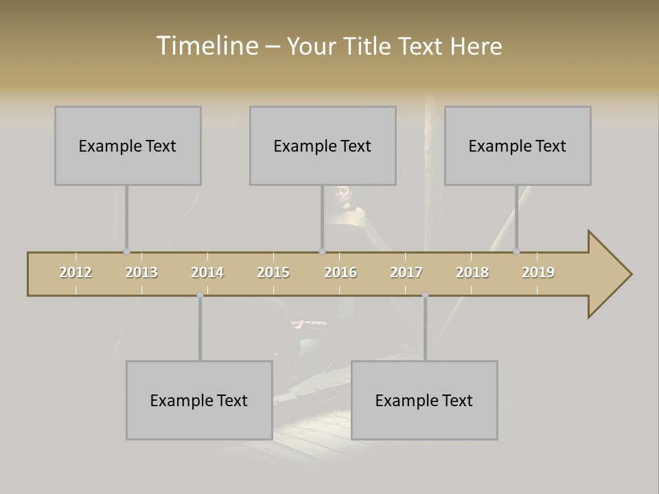 Pretty Playing Roof PowerPoint Template