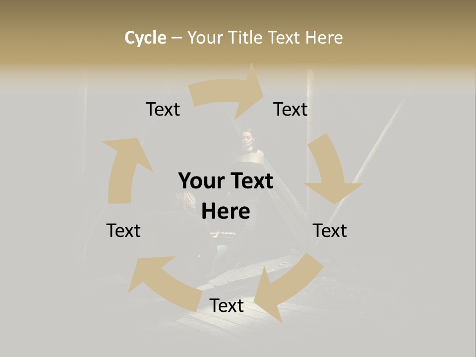 Pretty Playing Roof PowerPoint Template