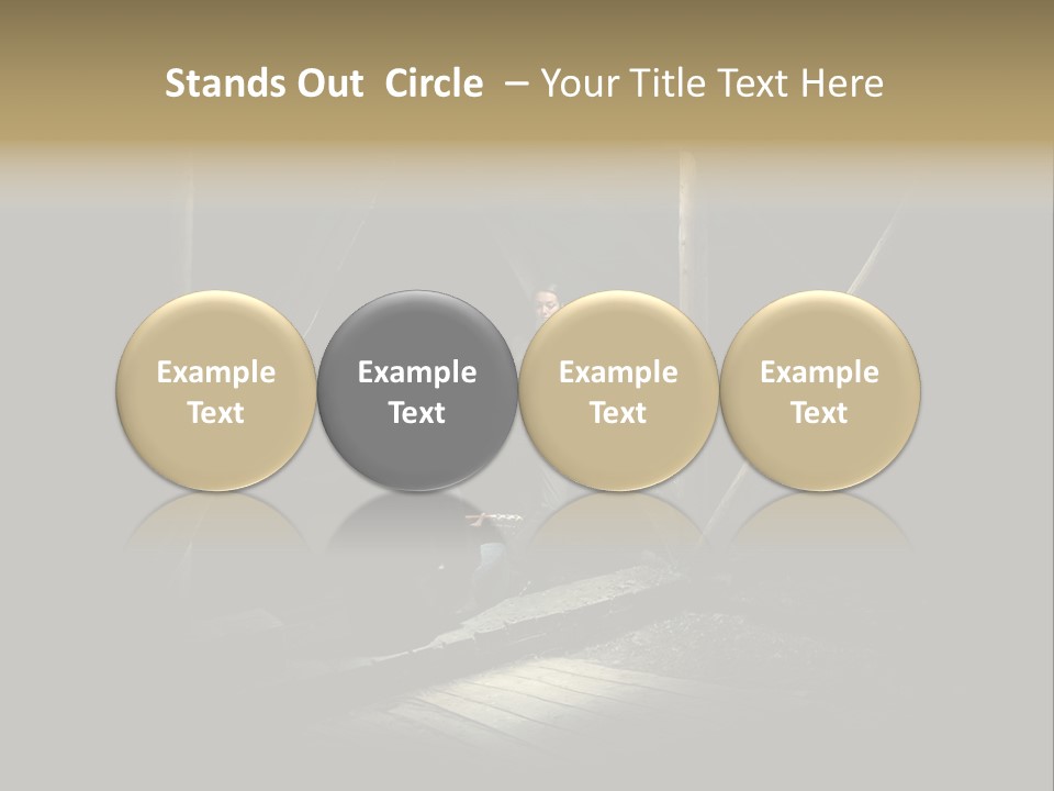 Pretty Playing Roof PowerPoint Template