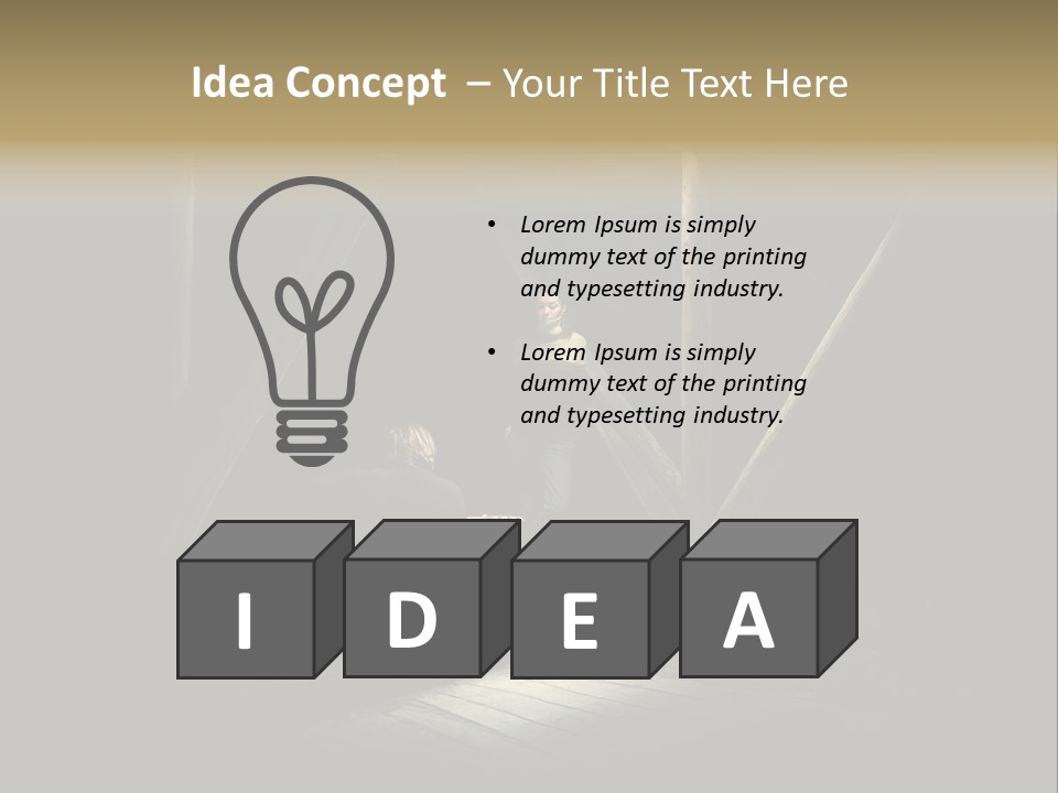 Pretty Playing Roof PowerPoint Template