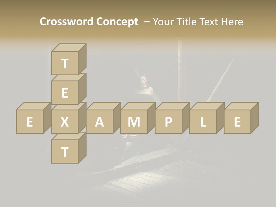 Pretty Playing Roof PowerPoint Template