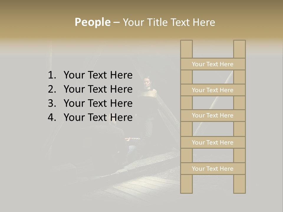 Pretty Playing Roof PowerPoint Template