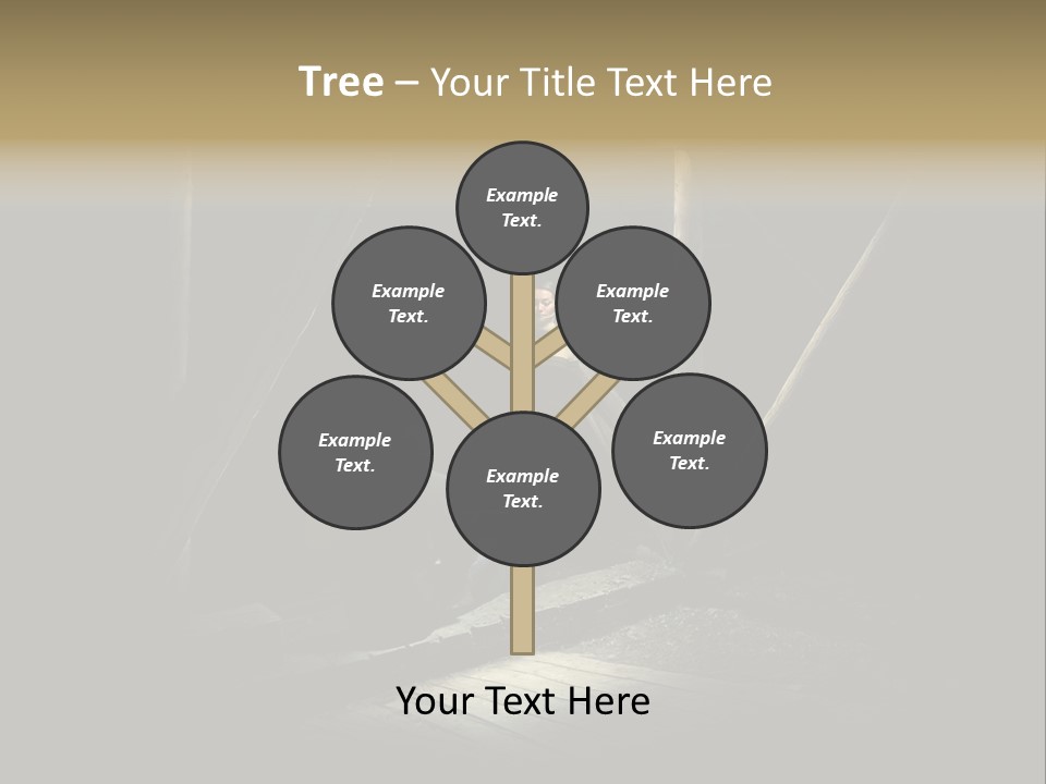 Pretty Playing Roof PowerPoint Template