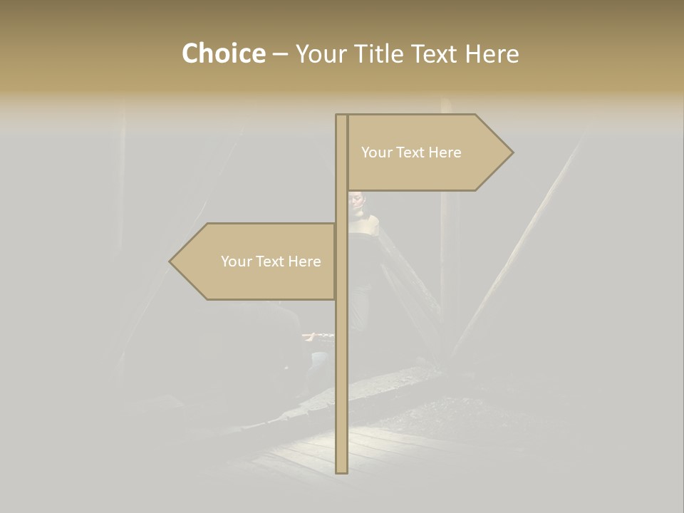 Pretty Playing Roof PowerPoint Template