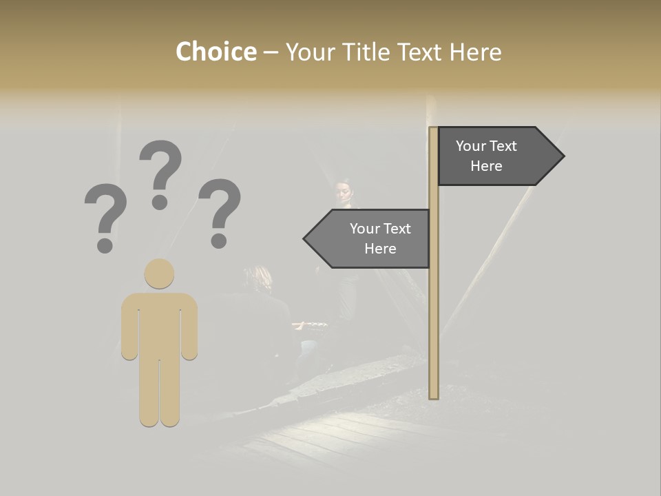 Pretty Playing Roof PowerPoint Template