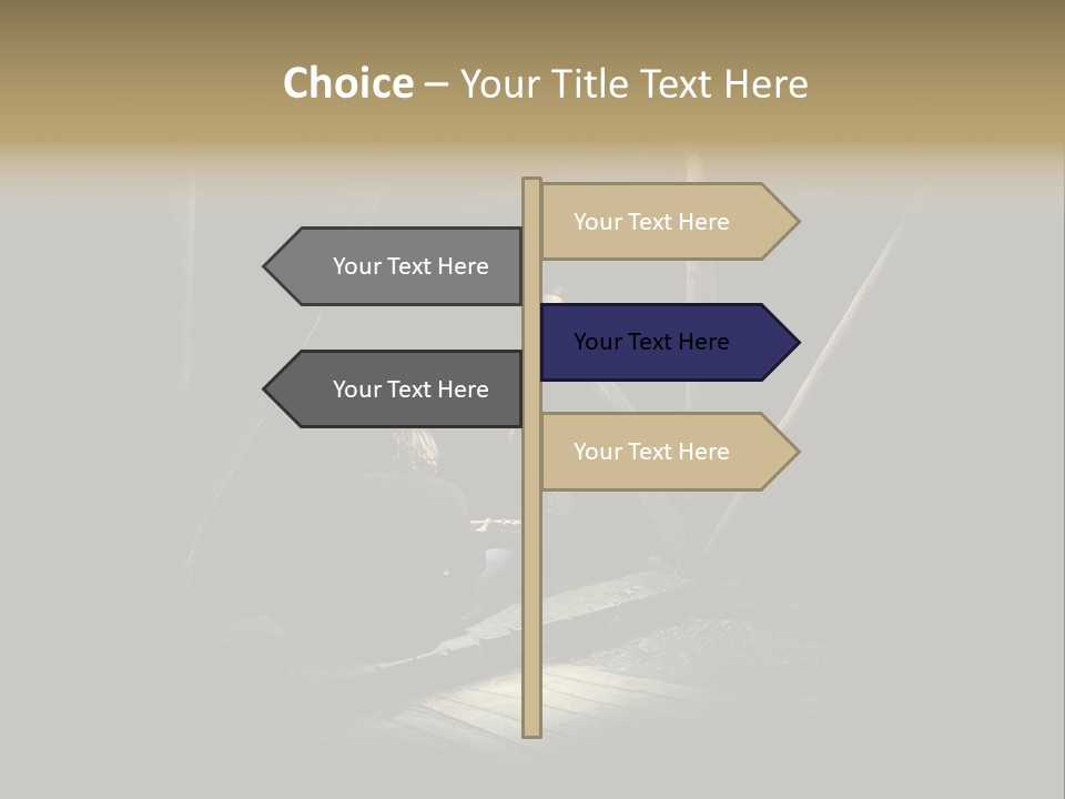 Pretty Playing Roof PowerPoint Template