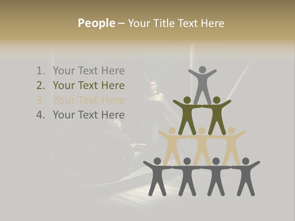 Pretty Playing Roof PowerPoint Template