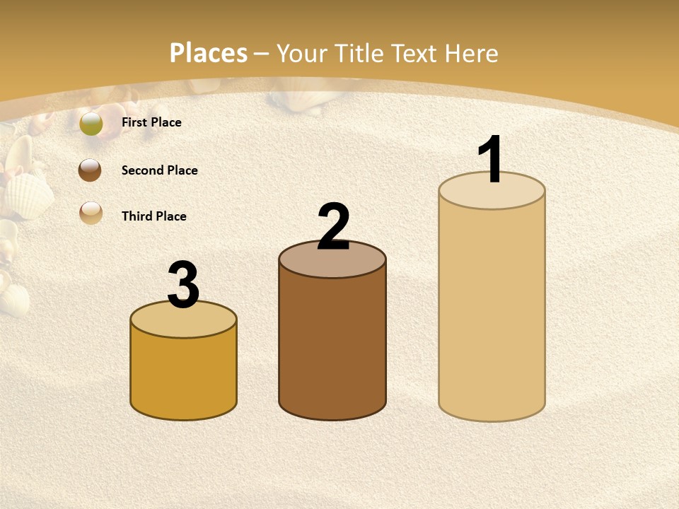 Sea Shells On Sand PowerPoint Template