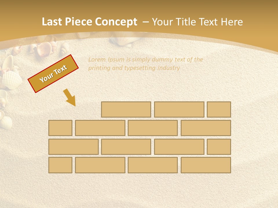 Sea Shells On Sand PowerPoint Template